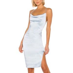 Baby blue Superdown midi dress